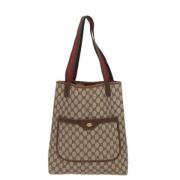 Pre-owned Canvas gucci-bags Gucci Vintage , Beige , Dames