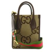 Pre-owned Canvas shoulder-bags Gucci Vintage , Beige , Dames