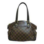 Pre-owned Canvas louis-vuitton-bags Louis Vuitton Vintage , Brown , Da...