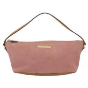 Pre-owned Suede gucci-bags Gucci Vintage , Pink , Dames