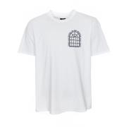 Rozen Grafisch T-shirt Edwin , White , Heren