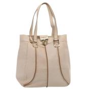 Pre-owned Leather celine-bags Celine Vintage , Beige , Dames