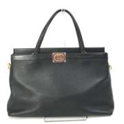 Pre-owned Leather gucci-bags Gucci Vintage , Black , Dames