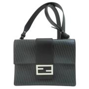 Pre-owned Leather fendi-bags Fendi Vintage , Black , Dames