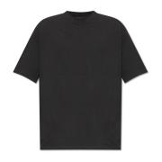 T-shirt met logo Moncler , Black , Heren