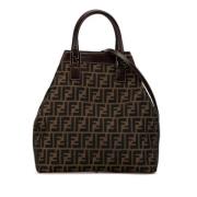 Pre-owned Canvas fendi-bags Fendi Vintage , Brown , Dames