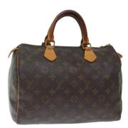 Pre-owned Canvas handbags Louis Vuitton Vintage , Brown , Dames