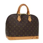 Pre-owned Canvas handbags Louis Vuitton Vintage , Brown , Dames