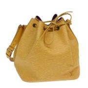 Pre-owned Leather shoulder-bags Louis Vuitton Vintage , Yellow , Dames