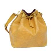 Pre-owned Leather shoulder-bags Louis Vuitton Vintage , Yellow , Dames