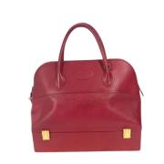 Pre-owned Leather handbags Hermès Vintage , Red , Dames