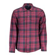 Paarse Overhemd Lange Mouw Button Down Gant , Purple , Heren