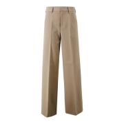 Beige Palazzo Broek Twill Weefsel Philosophy di Lorenzo Serafini , Bei...