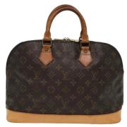 Pre-owned Canvas handbags Louis Vuitton Vintage , Brown , Dames