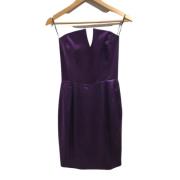 Pre-owned Silk dresses Yves Saint Laurent Vintage , Purple , Dames