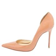 Pre-owned Leather heels Christian Louboutin Pre-owned , Pink , Dames