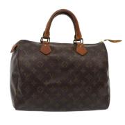 Pre-owned Canvas handbags Louis Vuitton Vintage , Brown , Dames