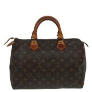 Pre-owned Canvas handbags Louis Vuitton Vintage , Brown , Dames