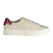 Sportieve Beige Veterschoenen met Contrastdetails Calvin Klein , Beige...