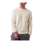 Heren Gebreide Crew Neck Trui Selected Homme , Beige , Heren