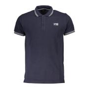 Blauw Polo Shirt Korte Mouwen Heren Cavalli Class , Blue , Heren