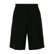 Handtekening Web Twill Shorts Gucci , Black , Heren