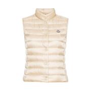 Gewatteerd Beige Donsvest Moncler , Beige , Dames