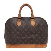 Pre-owned Canvas handbags Louis Vuitton Vintage , Brown , Dames