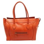 Pre-owned Leather totes Celine Vintage , Orange , Dames