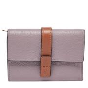 Pre-owned Leather wallets Loewe Pre-owned , Purple , Dames