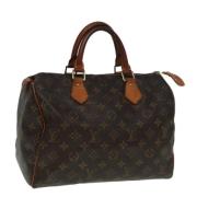 Pre-owned Canvas handbags Louis Vuitton Vintage , Brown , Dames