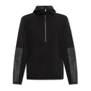 Fleece hoodie Moncler , Black , Heren