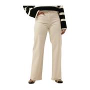 Ecru Straight Leg Jeans Lina Mj Pant By-Bar , Beige , Dames