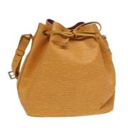 Pre-owned Leather shoulder-bags Louis Vuitton Vintage , Yellow , Dames