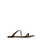 Stijlvolle Slippers voor Dagelijks Comfort Saint Laurent , Brown , Dam...