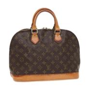 Pre-owned Canvas handbags Louis Vuitton Vintage , Brown , Dames