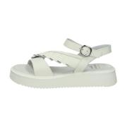 Wig Sandalen Nerogiardini , White , Dames