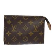 Pre-owned Canvas pouches Louis Vuitton Vintage , Brown , Dames