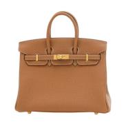 Pre-owned Leather handbags Hermès Vintage , Brown , Dames