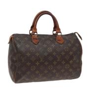 Pre-owned Canvas handbags Louis Vuitton Vintage , Brown , Dames