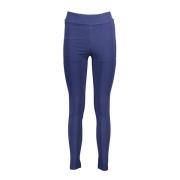 Blauwe Leggings met Elastische Tailleband en Print Fila , Blue , Dames