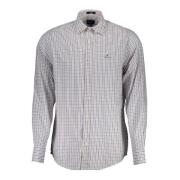 Wit Overhemd Lange Mouw Button Down Gant , White , Heren