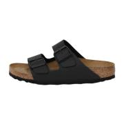 Zwarte Sandalen voor Mannen/Vrouwen Birkenstock , Black , Heren