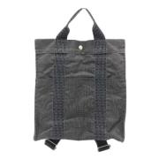 Pre-owned Canvas backpacks Hermès Vintage , Gray , Dames