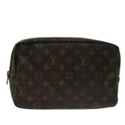 Pre-owned Canvas clutches Louis Vuitton Vintage , Brown , Dames