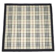 Pre-owned Silk scarves Burberry Vintage , Beige , Dames