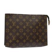 Pre-owned Canvas pouches Louis Vuitton Vintage , Brown , Dames