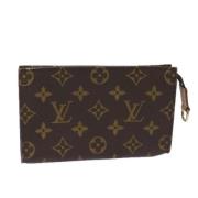 Pre-owned Canvas pouches Louis Vuitton Vintage , Brown , Dames