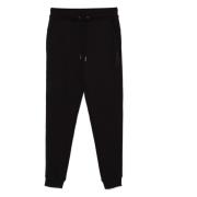 Zwarte Geborduurde Logo Jogger Broek Calvin Klein , Black , Heren