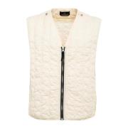 Stijlvolle Puffer Vest Stone Island , White , Heren